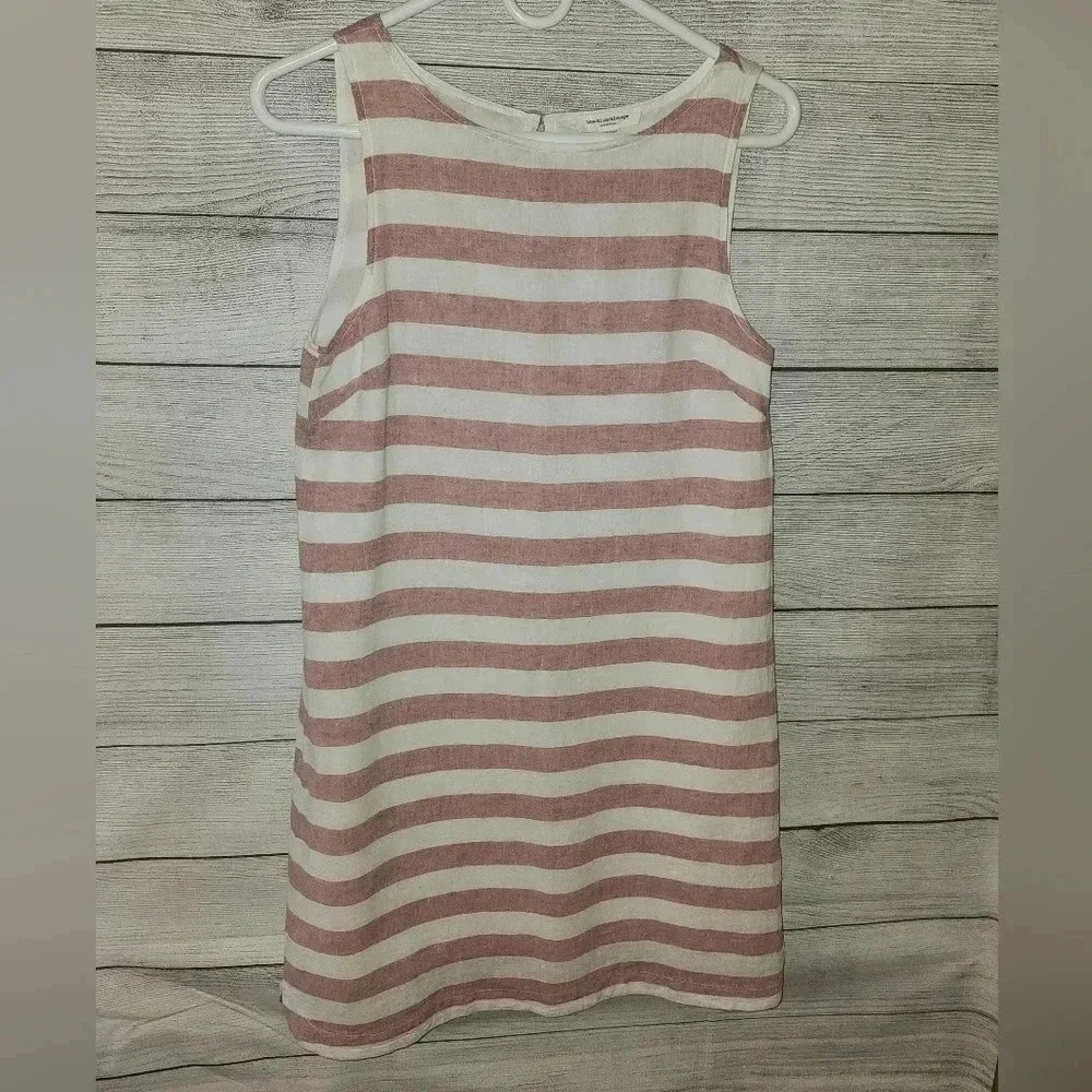 Beach Lunch Lounge Linen Blend Dress Size XS